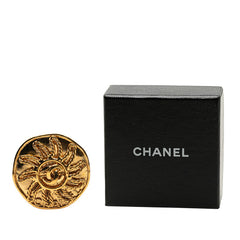 シャネル ココマーク 太陽 サン ブローチ ゴールド メッキ レディース CHANEL 【中古】