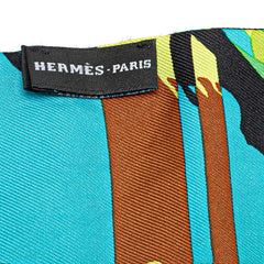 エルメス ツイリー EX-Libris en Camouflage エクスリブリス カモフラージュ スカーフ マルチカラー シルク レディース HERMES 【中古】