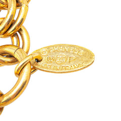 シャネル ヴィンテージ ココマーク ミラー チェーン ペンダントネックレス ゴールド メッキ レディース CHANEL 【中古】