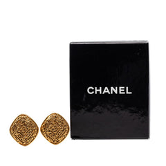 シャネル ココマーク ひし形 イヤリング ゴールド メッキ GP レディース CHANEL 【中古】
