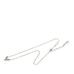 ルイ ヴィトン エセンシャルV チェーン ペンダント ネックレス M63197 シルバー メタル レディース LOUIS VUITTON 【中古】