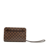 ルイ ヴィトン ダミエ サンルイ セカンドバッグ N51993 ブラウン PVC レザー レディース LOUIS VUITTON 【中古】