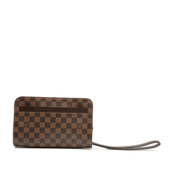 ルイ ヴィトン ダミエ サンルイ セカンドバッグ N51993 ブラウン PVC レザー レディース LOUIS VUITTON 【中古】