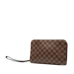 ルイ ヴィトン ダミエ サンルイ セカンドバッグ N51993 ブラウン PVC レザー レディース LOUIS VUITTON 【中古】