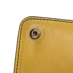 ボッテガヴェネタ イントレチャート チェーン ショルダーバッグ イエロー レザー レディース BOTTEGAVENETA 【中古】