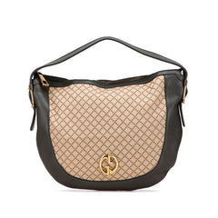 グッチ ディアマンテ ワンショルダーバッグ 257088 カーキ ベージュ キャンバス レザー レディース GUCCI 【中古】