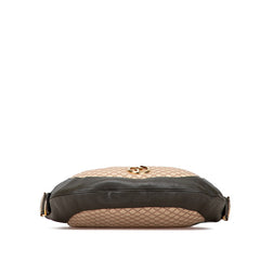 グッチ ディアマンテ ワンショルダーバッグ 257088 カーキ ベージュ キャンバス レザー レディース GUCCI 【中古】