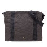 エルメス エールライン バサスMM 斜め掛け ショルダーバッグ メッセンジャーバッグ グレー ブラック キャンバス レディース HERMES 【中古】