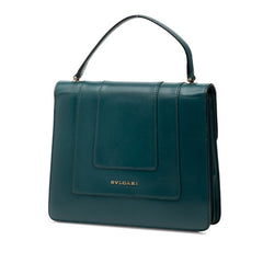 ブルガリ セルペンティ フォーエバー ハンドバッグ ショルダーバッグ 2WAY グリーン レザー レディース BVLGARI 【中古】