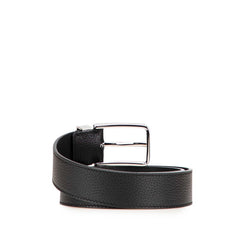 ルイ ヴィトン サンチュール ポンヌフ ベルト 80/32 M6066 ブラック シルバー レザー メタル メンズ LOUIS VUITTON 【中古】