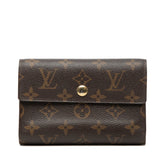 ルイ ヴィトン モノグラム ポルトフォイユ アレクサンドラ 二つ折り財布 M60047 ブラウン PVC レディース LOUIS VUITTON 中古