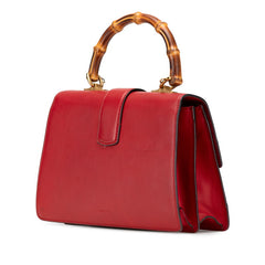 グッチ バンブー デュオニュソス ハンドバッグ ショルダーバッグ 2WAY 448075 レッド レザー レディース GUCCI 中古