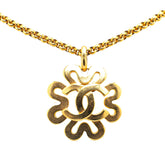 シャネル ヴィンテージ ココマーク ネックレス ゴールド メッキ レディース CHANEL 【中古】