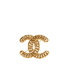 シャネル ココマーク ヴィンテージ チェーン ブローチ ゴールド メッキ レディース CHANEL 【中古】