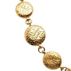 シャネル マドモワゼル メダルモチーフ ネックレス ゴールド メッキ レディース CHANEL 【中古】