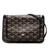 ゴヤール プリュメ ショルダーバッグ ポーチ ウォレット ブラック マルチカラー PVC レザー レディース GOYARD 【中古】