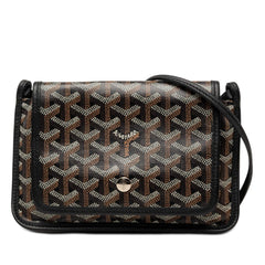 ゴヤール プリュメ ショルダーバッグ ポーチ ウォレット ブラック マルチカラー PVC レザー レディース GOYARD 【中古】