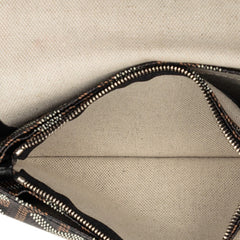 ゴヤール プリュメ ショルダーバッグ ポーチ ウォレット ブラック マルチカラー PVC レザー レディース GOYARD 【中古】