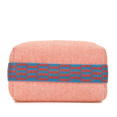 エルメス ブリッド ア ブラックPM ハンドバッグ ポーチ レッド ブルー トワルアッシュ レディース HERMES 【中古】