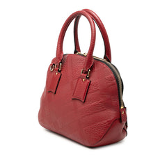 バーバリー ハンドバッグ ショルダーバッグ 2WAY レッド レザー レディース BURBERRY 【中古】