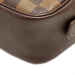 ルイ ヴィトン ダミエ トゥルーストワレット25 ポーチ セカンドバッグ N47623 ブラウン PVC レディース LOUIS VUITTON 【中古】
