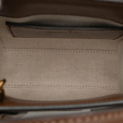 グッチ GGスプリーム ハンドバッグ ショルダーバッグ 2WAY ポシェット 671623 ベージュ ブラウン PVC レザー レディース GUCCI 中古