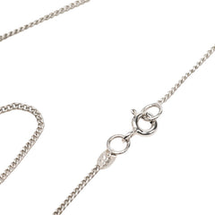 シャネル ココマーク カメリア 花 モチーフ ネックレス 05P シルバー ブラック ホワイト メタル レディース CHANEL 中古