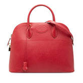 エルメス ボリード37 ハンドバッグ ショルダーバッグ 2WAY ヴァーミリオン レッド系 クシュベル レディース HERMES 【中古】