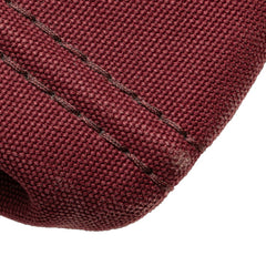 プラダ カナパL トートバッグ ハンドバッグ ボルドー ワインレッド キャンバス レディース PRADA 【中古】