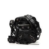 バレンシアガ ル カゴール 斜め掛け ショルダーバッグ 719065 ブラック レザー レディース BALENCIAGA 【中古】