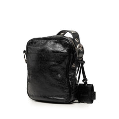 バレンシアガ ル カゴール 斜め掛け ショルダーバッグ 719065 ブラック レザー レディース BALENCIAGA 【中古】