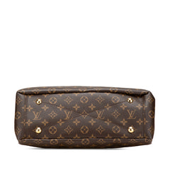 ルイ ヴィトン モノグラム パラス ハンドバッグ ショルダーバッグ 2WAY M41175 スリーズ レッド ブラウン PVC レザー レディース LOUIS VUITTON 【中古】