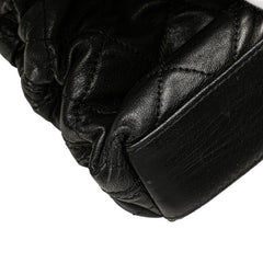 シャネル マトラッセ チェーン トートバッグ ショルダーバッグ ブラック ラムスキン レディース CHANEL 【中古】