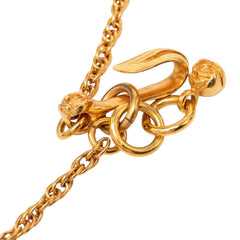 シャネル ココマーク カメリア ネックレス 99P ゴールド メッキ レディース CHANEL 【中古】