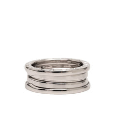 ブルガリ ビーゼロワン リング 指輪 #55 K18WG ホワイトゴールド メンズ BVLGARI 【中古】