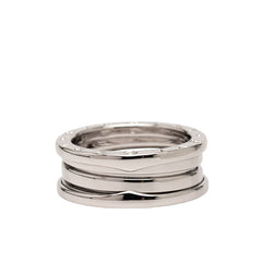 ブルガリ ビーゼロワン リング 指輪 #55 K18WG ホワイトゴールド メンズ BVLGARI 【中古】