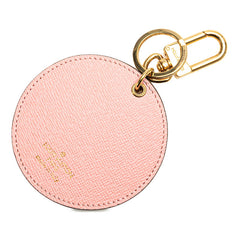 ルイ ヴィトン モノグラム ポルトクレ ジャングルドット バッグチャーム キーホルダー M42596 ピンク ブラウン レッド PVC レディース LOUIS VUITTON 【中古】