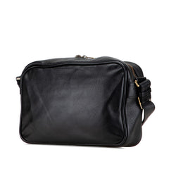 グッチ ロゴプリント 斜め掛け ショルダーバッグ 523589 ブラック レザー レディース GUCCI 【中古】