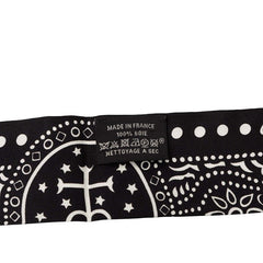 エルメス ツイリー Entre Ciel et mer Bandana 空と海の間 スカーフ ブラック シルク レディース HERMES 【中古】