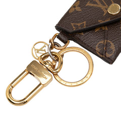 ルイ ヴィトン モノグラム ポルトクレ キリガミ バッグチャーム キーホルダー M69003 ブラウン ゴールド PVC メッキ レディース LOUIS VUITTON 【中古】