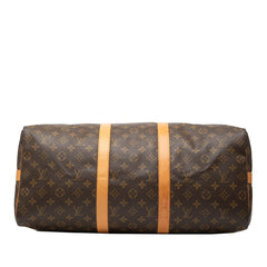 ルイ ヴィトン モノグラム キーポル バンドリエール50 ボストンバッグ ショルダーバッグ 2WAY M41416 ブラウン PVC レザー レディース LOUIS VUITTON 【中古】