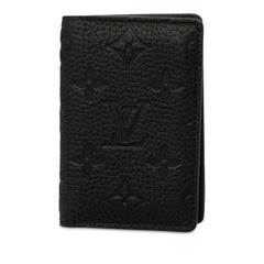 ルイ ヴィトン モノグラム トリヨン オーガナイザー ドゥ ポッシュ カードケース M69044 ブラック レザー レディース LOUIS VUITTON 中古