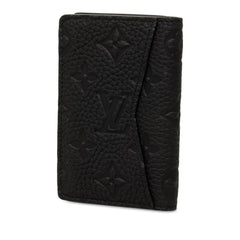 ルイ ヴィトン モノグラム トリヨン オーガナイザー ドゥ ポッシュ カードケース M69044 ブラック レザー レディース LOUIS VUITTON 中古