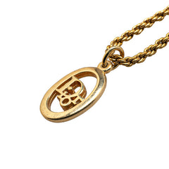 ディオール CDロゴ ネックレス ゴールド メッキ レディース Dior 【中古】