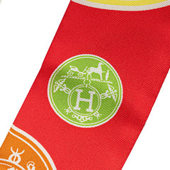 エルメス ツイリー EX Libris エクスリブリスの紙吹雪 スカーフ マルチカラー シルク レディース HERMES 【中古】