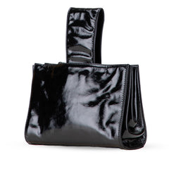 シャネル 2.55 ハンドバッグ ブラック エナメル レザー レディース CHANEL 【中古】