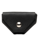 エルメス ルヴァンキャトル コインケース 小銭入れ ブラック シルバー金具 シェーブル レディース HERMES 【中古】