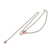 シャネル ココマーク てんとう虫 テントウムシ ベルト シルバー レッド パープル メタル レディース CHANEL 【中古】