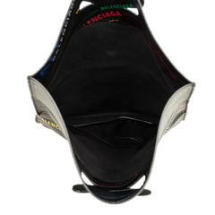 バレンシアガ ロゴ トートバッグ ハンドバッグ 541908 ブラック マルチカラー レザー レディース BALENCIAGA 中古