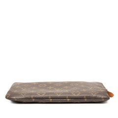 ルイ ヴィトン モノグラム エテュイ ヴォワヤージュ PM クラッチバッグ ポーチ M44500 ブラウン PVC レディース LOUIS VUITTON 【中古】